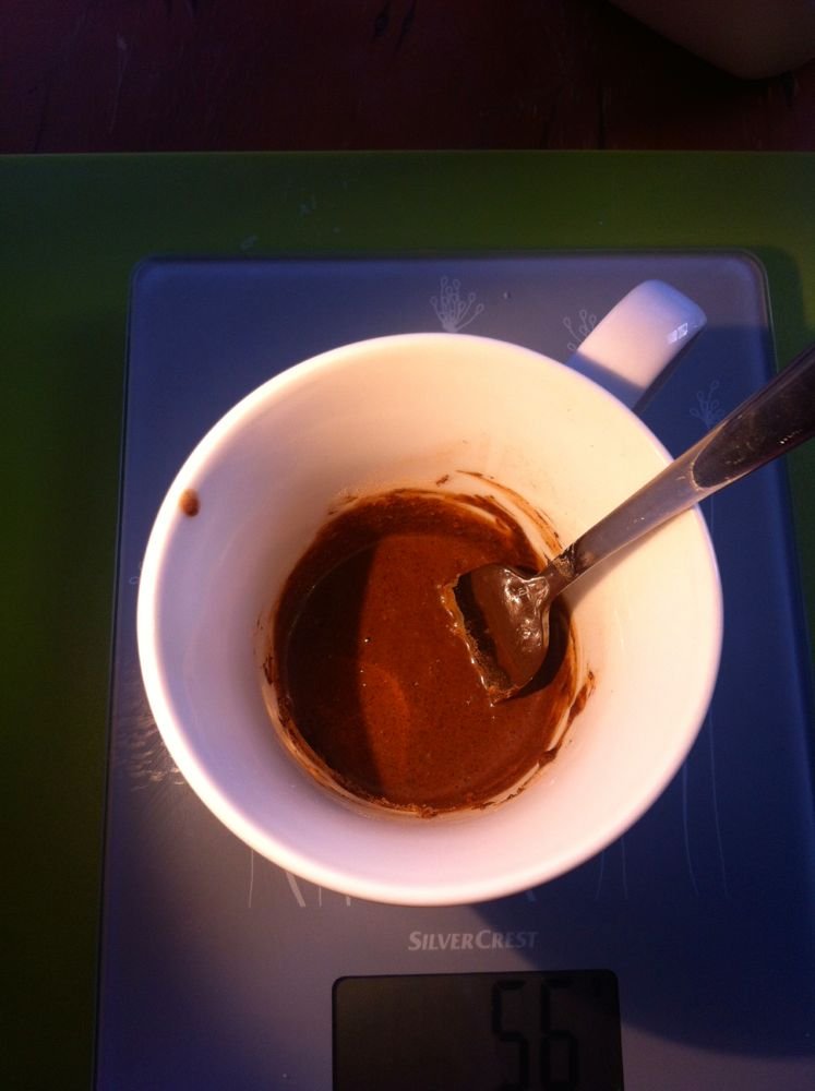 Preparato per cioccolata calda in tazza veloce con doping - passo 3