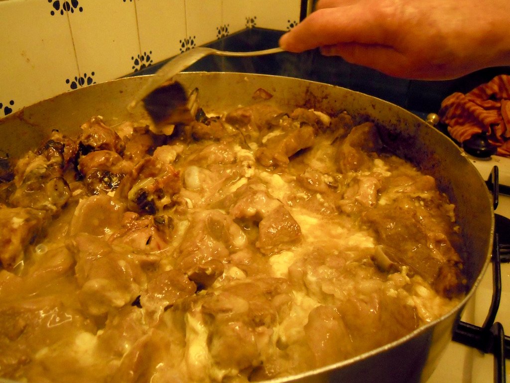 L'agnello in umido con l'uovo: u' sciarscidd - passo 4