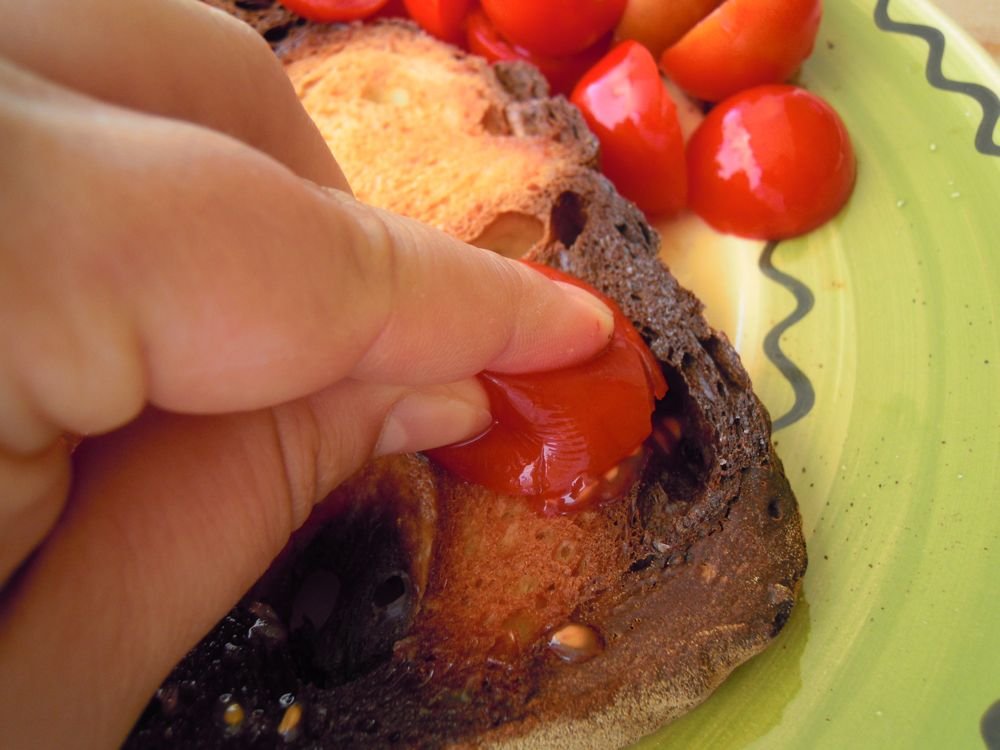 Fedda rossa, la bruschetta materana - passo 4