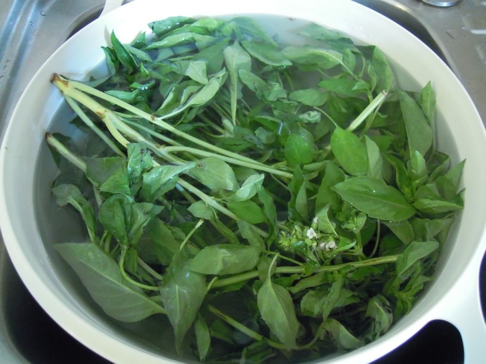 Troccoli con il pesto - passo 2