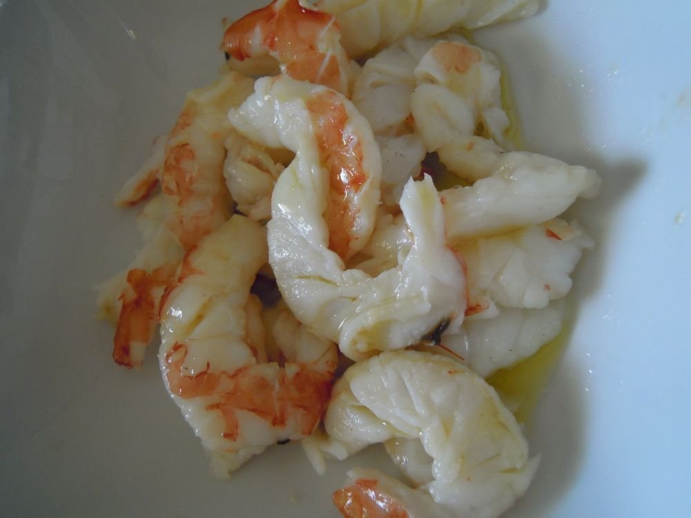 Insalata tiepida di pesce e verdure, ovvero una versione di "Cappon magro" lucana - passo 4