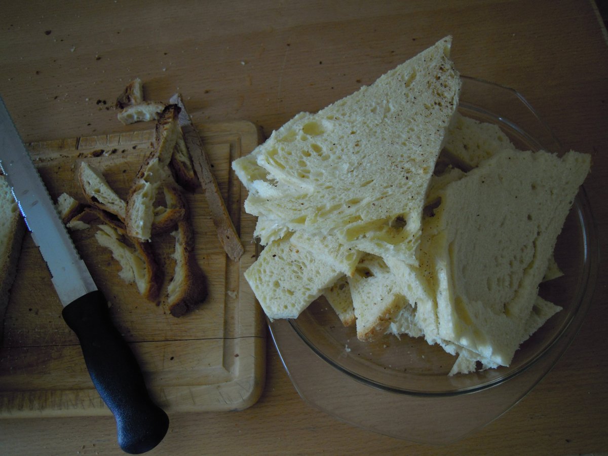 Polpette di pane - passo 1