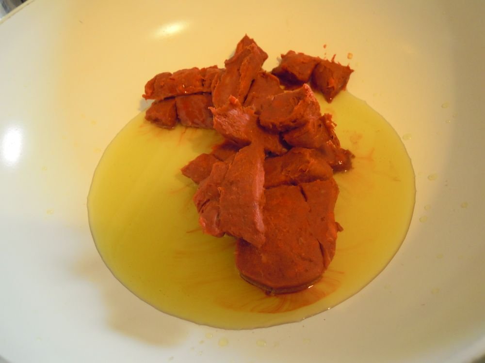 Spaghetti, 'nduja e rucola - passo 7