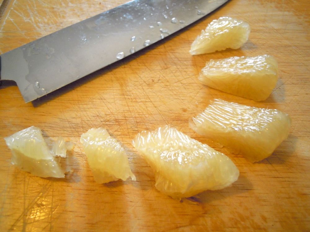 Insalata di polpo, sedano e pomelo - passo 5