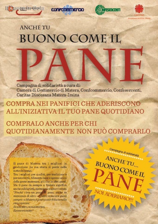 Il Pane Sospeso. A Matera è possibile anche questo! Il Cuore In Gola