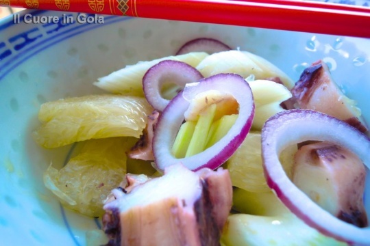 insalata di polpo sedano e pomelo con hashi 4